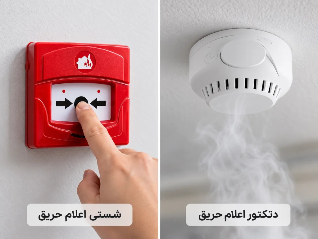تفاوت شستی اعلام حریق و دتکتور چیست؟